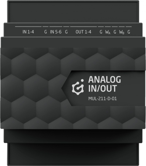 GRENTON ANALOG IN/OUT, moduł wejśc/wyjść analogowych, DIN, TF-Bus, 1-wire, 0-10V | MUL-211-D-01 GRENTON ANALOG IN/OUT, moduł wejśc/wyjść analogowych, DIN, TF-Bus, 1-wire, 0-10V | MUL-211-D-01