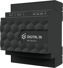 GRENTON DIGITAL IN 6+3, moduł wejść cyfrowych, DIN, TF-Bus | INP-209-D-01