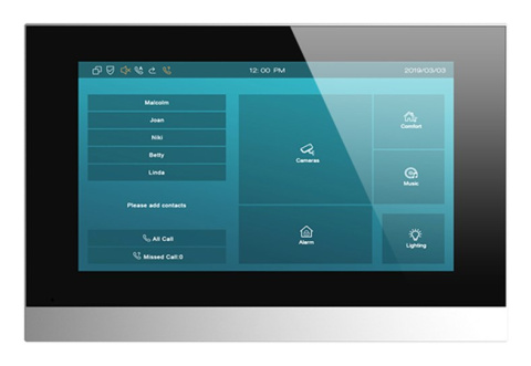 AKUVOX C315W Monitor wideodomofonowy IP 7" Android z WiFi Czarny