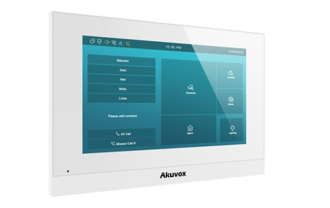 AKUVOX C315W Monitor wideodomofonowy IP 7" Android z WiFi Biały