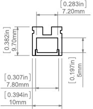 KLUŚ Profil led PIKO-ZM czarny anoda e6-k7 2m | C1168K7_2 (A01168A07_2) KLUŚ Profil led PIKO-ZM czarny anoda e6-k7 2m | C1168K7_2 (A01168A07_2)