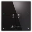 GRENTON SMART PANEL WiFi, dotykowy szklany czarny, wyświetlacz OLED, Inteligentne Sterowanie Domem, czarny | WSP-204-W-01