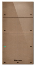 GRENTON Panel dotykowy jasna skóra 8-przyciskowy, natynkowy, TOUCH PANEL + 8B, TF-Bus, CUSTOM LEATHER LIGHT | TPA-808-T-02