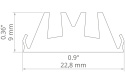 KLUŚ led Osłona DILENSO-22 30DEG 1m 2m 3m | B17173T (17173, B17173)