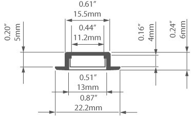 KLUŚ Profil led MICRO-NK lakier ral9010 3m | C1587L9010OD_3 (A01587L10OD_3) KLUŚ Profil led MICRO-NK lakier ral9010 3m | C1587L9010OD_3 (A01587L10OD_3)