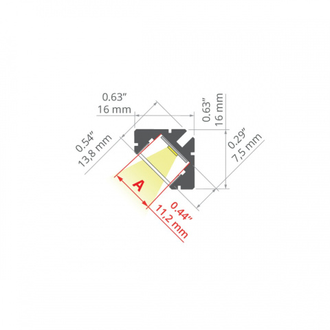 KLUŚ Profil led 45-16 anoda e6-k1 3m | B8504ANODA_3 (A08504A_3) KLUŚ Profil led 45-16 anoda e6-k1 3m | B8504ANODA_3 (A08504A_3)