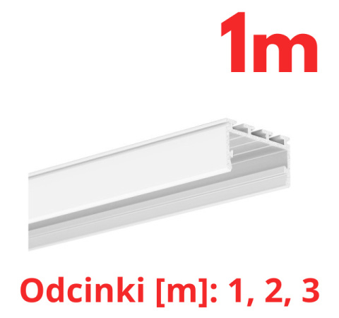 KLUŚ Profil led GIZA-LL 1m 2m 3m lakier ral9010 | C0758L9010OD (A00758L10OD)