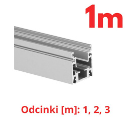 KLUŚ Profil led HR-OPTI 1m 2m 3m anodowany e6-k1 | C1844ANODA (A01844)