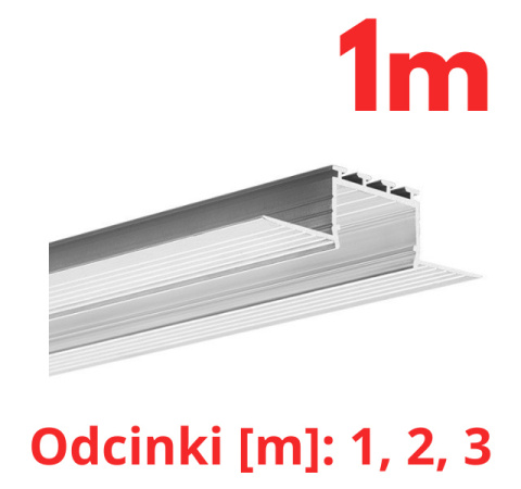 KLUŚ Profil led KOZUS 1m 2m 3m surowy | B7823NA (A07823N)