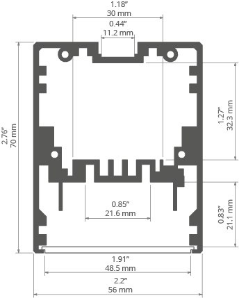 KLUŚ Profil led MOD-50 lakier ral9010 3m | 18047L9010OD (A18047_3) KLUŚ Profil led MOD-50 lakier ral9010 3m | 18047L9010OD (A18047_3)