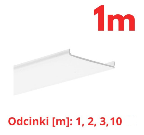 KLUŚ led Osłona LIGER-45 mleczna satyna 1m 2m 3m 10m | B17086S (LIGER-50, 17086, B17086M)