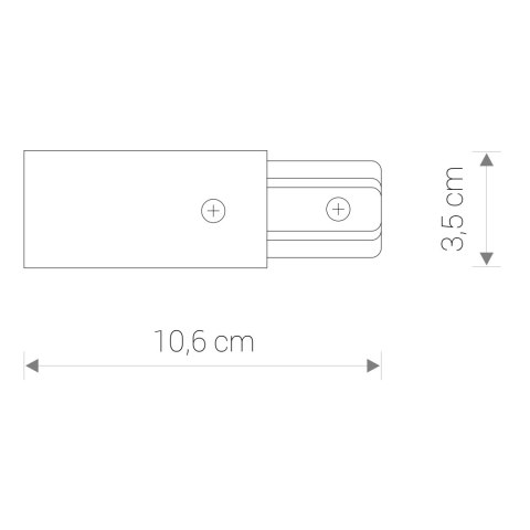 Natynkowe - PROFILE POWER END CAP Natynkowe - PROFILE POWER END CAP