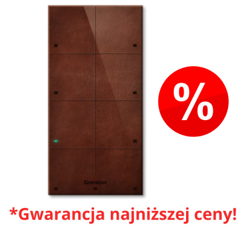 GRENTON Panel dotykowy ciemna skóra 8-przyciskowy, natynkowy, TOUCH PANEL + 8B, TF-Bus, CUSTOM LEATHER DARK | TPA-808-T-01 GRENTON Panel dotykowy ciemna skóra 8-przyciskowy, natynkowy, TOUCH PANEL + 8B, TF-Bus, CUSTOM LEATHER DARK | TPA-808-T-01