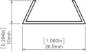 KLUŚ led Osłona FOLED 2m | 17047_2 (B17045S_2)