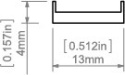 KLUŚ led Osłona HS-11 mleczna 1m 2m 3m| B17208F (1369, B17208M)