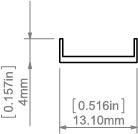 KLUŚ led Osłona KA-12 mleczna 3m | 17078_3 (B17078M_3) KLUŚ led Osłona KA-12 mleczna 3m | 17078_3 (B17078M_3)