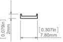 KLUŚ led Osłona PIKO-7 mleczna 2m | B17001S_2 (B17034S_2 , 7034_2, B17034M_2)