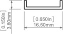 KLUŚ led Osłona LIGER-16 mleczna satyna 3m | B17039S_3 (SILER, 17039_3 (B17039M_3)