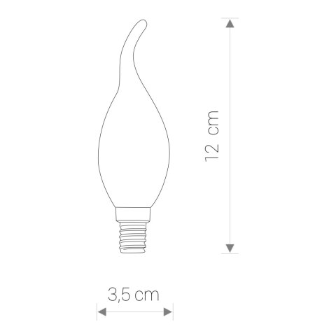 E14 - BULB VINTAGE LED E14, 4W