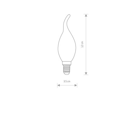 E14 - BULB VINTAGE LED E14, 4W