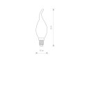 E14 - BULB VINTAGE LED E14, 4W