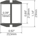 KLUŚ Profil led GIZA-DUO-LL anoda e6-k1 2m | C2162ANODA_2 (A02162A_2)