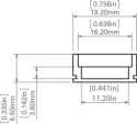 KLUŚ Profil led HR-ALU 1m 2m 3m anoda e6-k1 | B1889ANODA (A01889A)