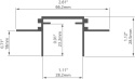 KLUŚ Profil led TEKUS-ZM surowy 3m | C1293NA_3 (A01293N_3)