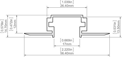 KLUŚ Profil led TPK-4 surowy 3m | 18044NA_3 (A18044N_3) KLUŚ Profil led TPK-4 surowy 3m | 18044NA_3 (A18044N_3)