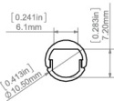 KLUŚ Profil led PIKO-O 1m 2m 3m anoda e6-k1 | C1167ANODA (A01167A)