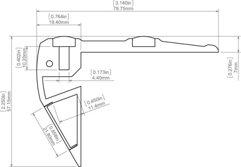 KLUŚ Profil led STEPUS czarny anoda e6-k7 3m | 18038K7_3 (A18038A07_3) KLUŚ Profil led STEPUS czarny anoda e6-k7 3m | 18038K7_3 (A18038A07_3)