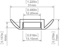 KLUŚ Profil led STOS-ALU anoda e6-k1 2m | B4369ANODA_2 (A04369A_2)