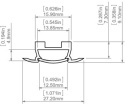 KLUŚ Profil led TAKO 1m 2m anoda e6-k1 | B5392ANODA (A05392A)