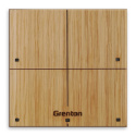 GRENTON Panel dotykowy jasne drewno 4-przyciskowy, natynkowy, TOUCH PANEL + 4B, TF-Bus, CUSTOM WOOD LIGHT | TPA-604-T-02