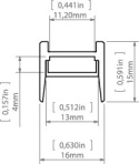 KLUŚ Profil led MICRO-HG anoda e6-k1 2m | C1419ANODA_2 (A01419A_2)