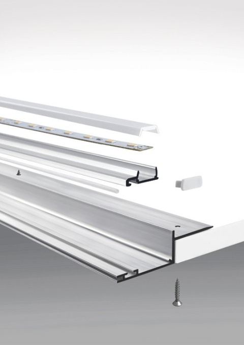 KLUŚ Profil led NISA-KRA 1m 2m 3m surowy | 18026NA (A18026N) KLUŚ Profil led NISA-KRA 1m 2m 3m surowy | 18026NA (A18026N)
