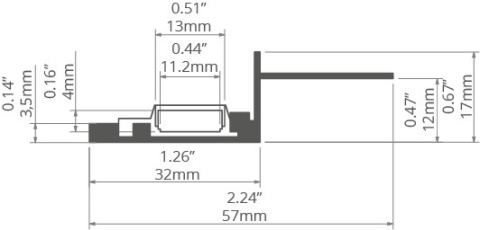 KLUŚ Profil led NISA-KRA surowy 2m | 18026NA_2 (A18026N_2) KLUŚ Profil led NISA-KRA surowy 2m | 18026NA_2 (A18026N_2)