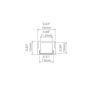 KLUŚ Profil led PDS-4-ALU anoda e6-k1 2m | B1718ANODA_2 KLUŚ Profil led PDS-4-ALU anoda e6-k1 2m | B1718ANODA_2